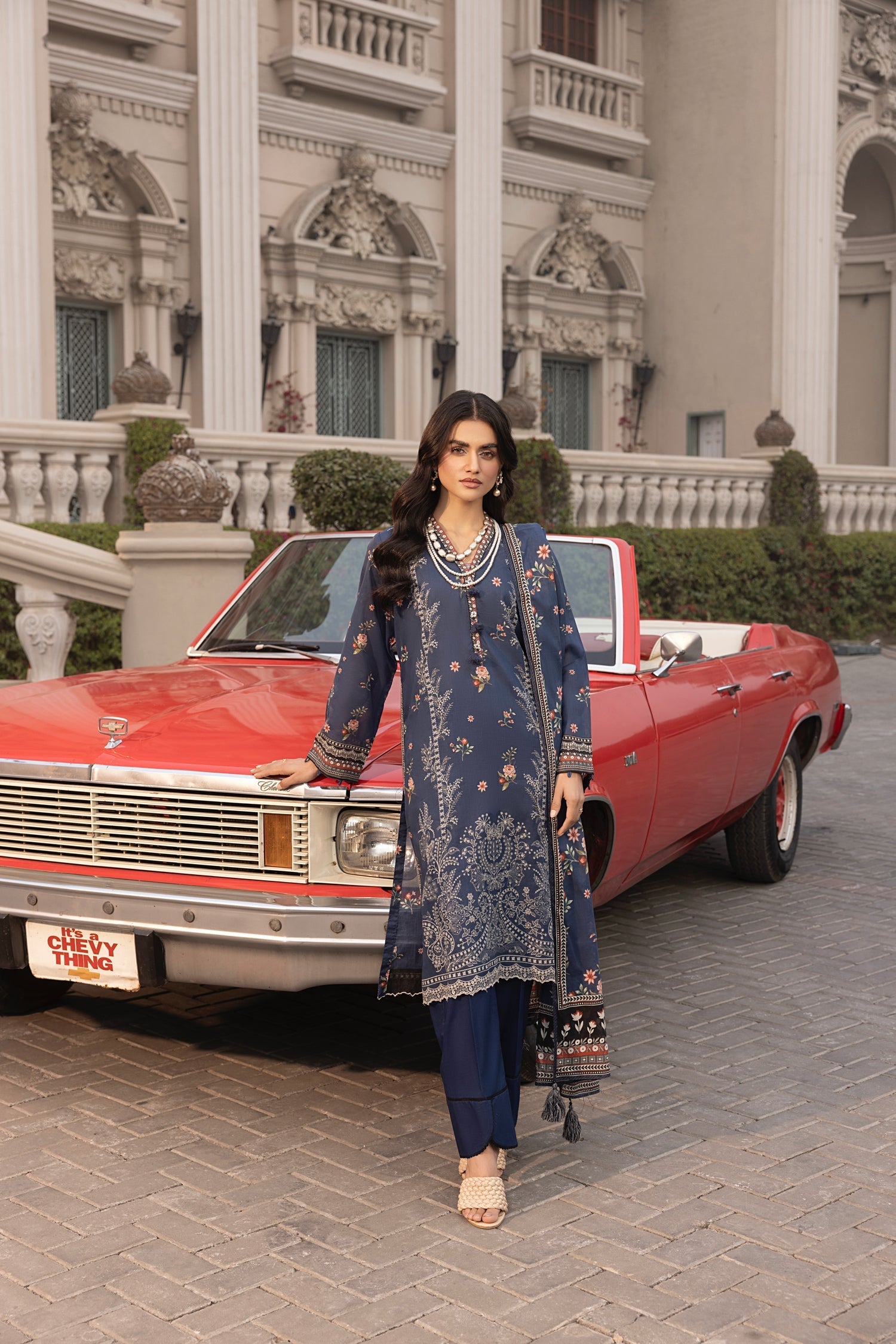 LSM | Embroidered and Printed Lawn | LG-MM-0262