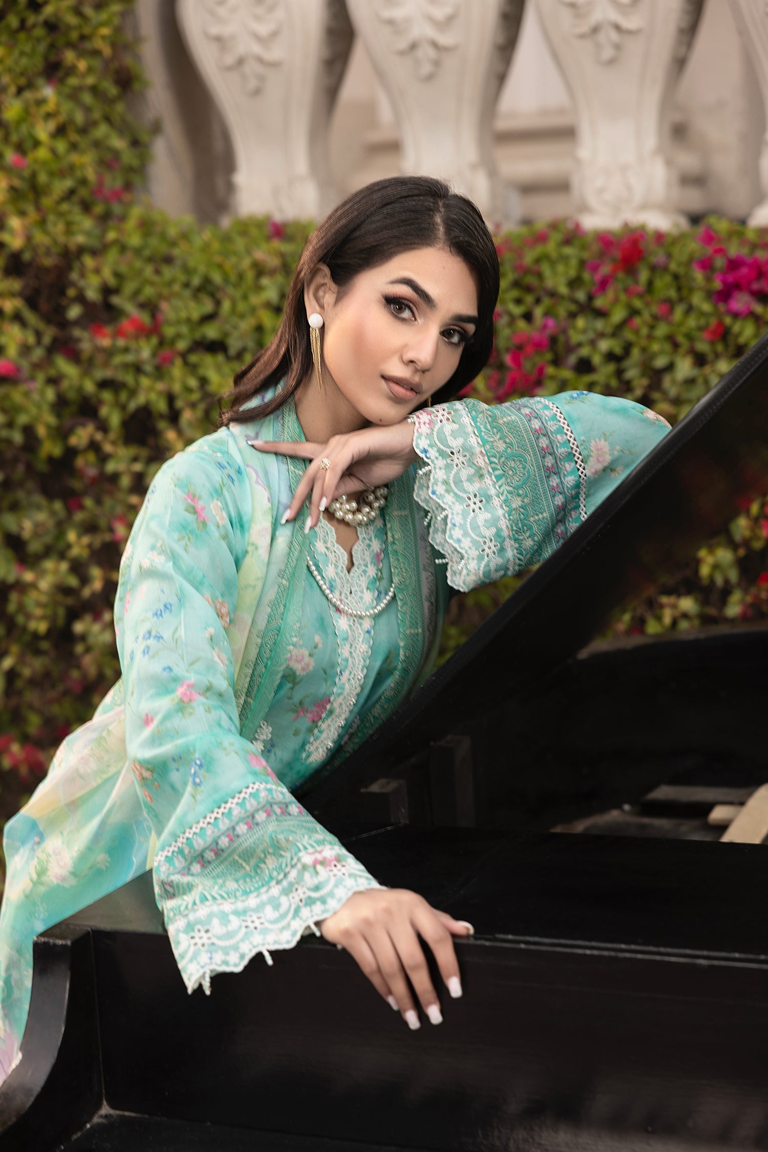 LSM | Embroidered and Printed Lawn | LG-MM-0253