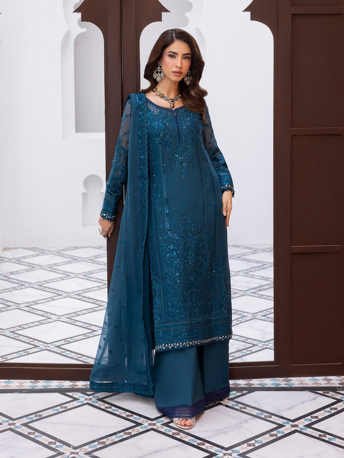 Gulaal | Maeri Luxury Chiffon 26 | Mist