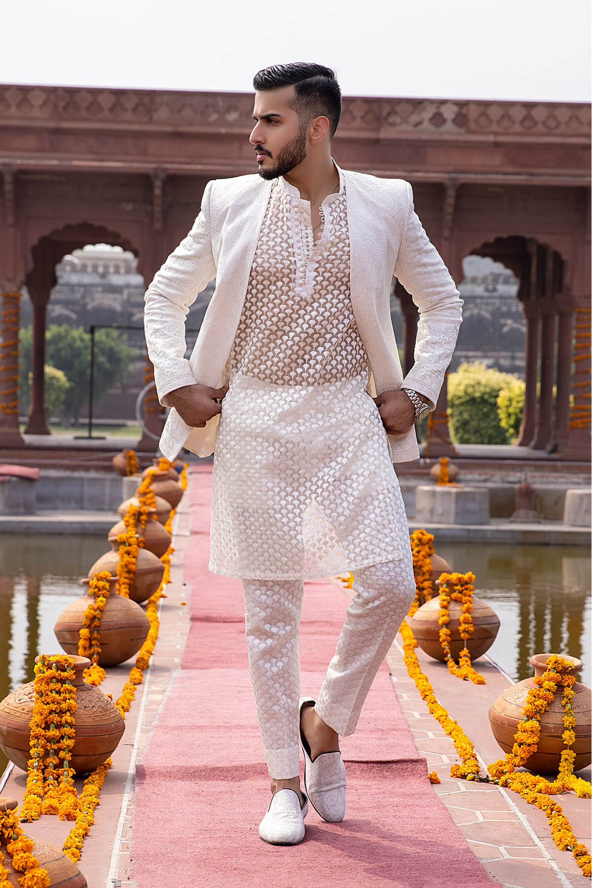 Pakistani Menswear | Mina Kashif | Sherwani D-23