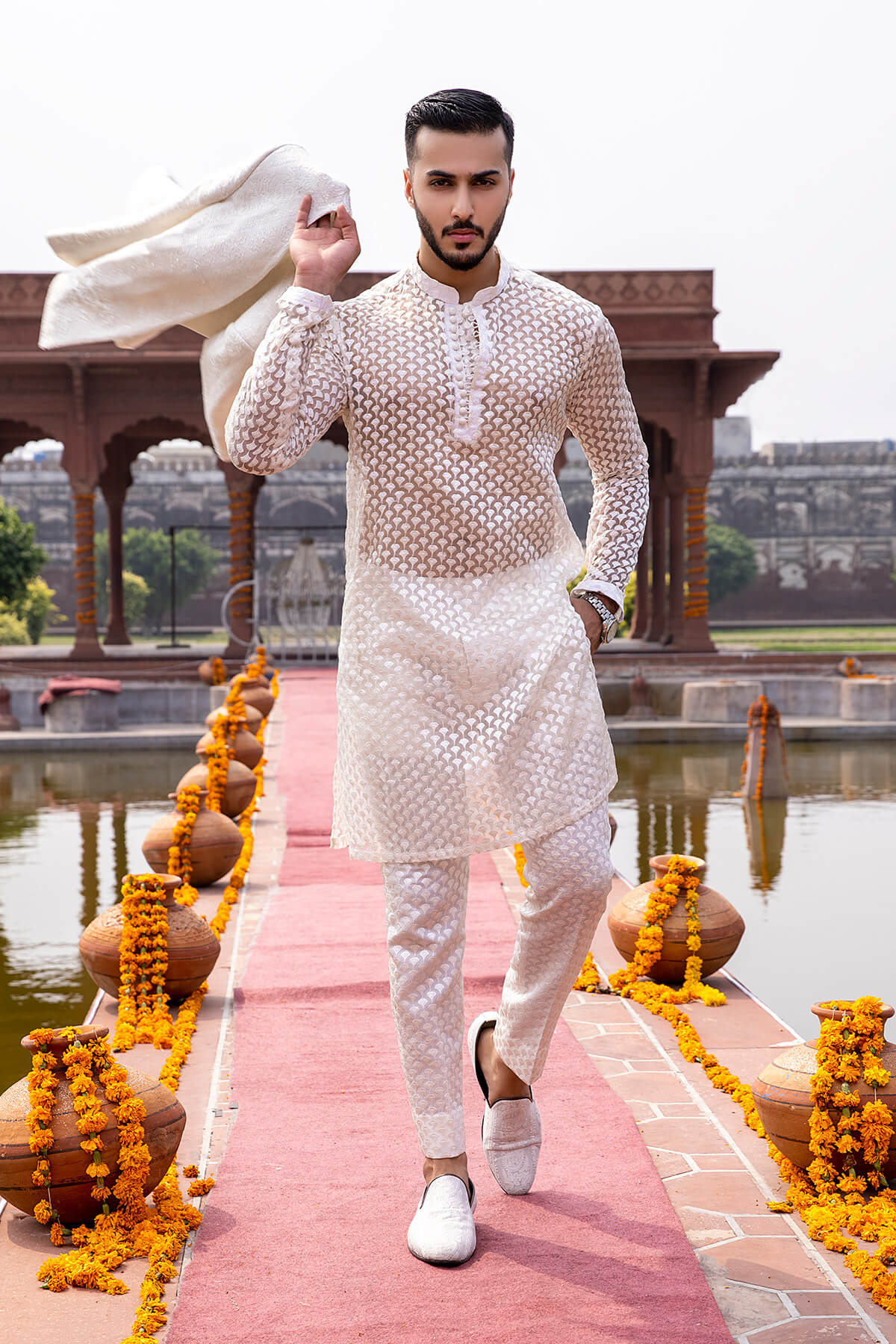 Pakistani Menswear | Mina Kashif | Sherwani D-23