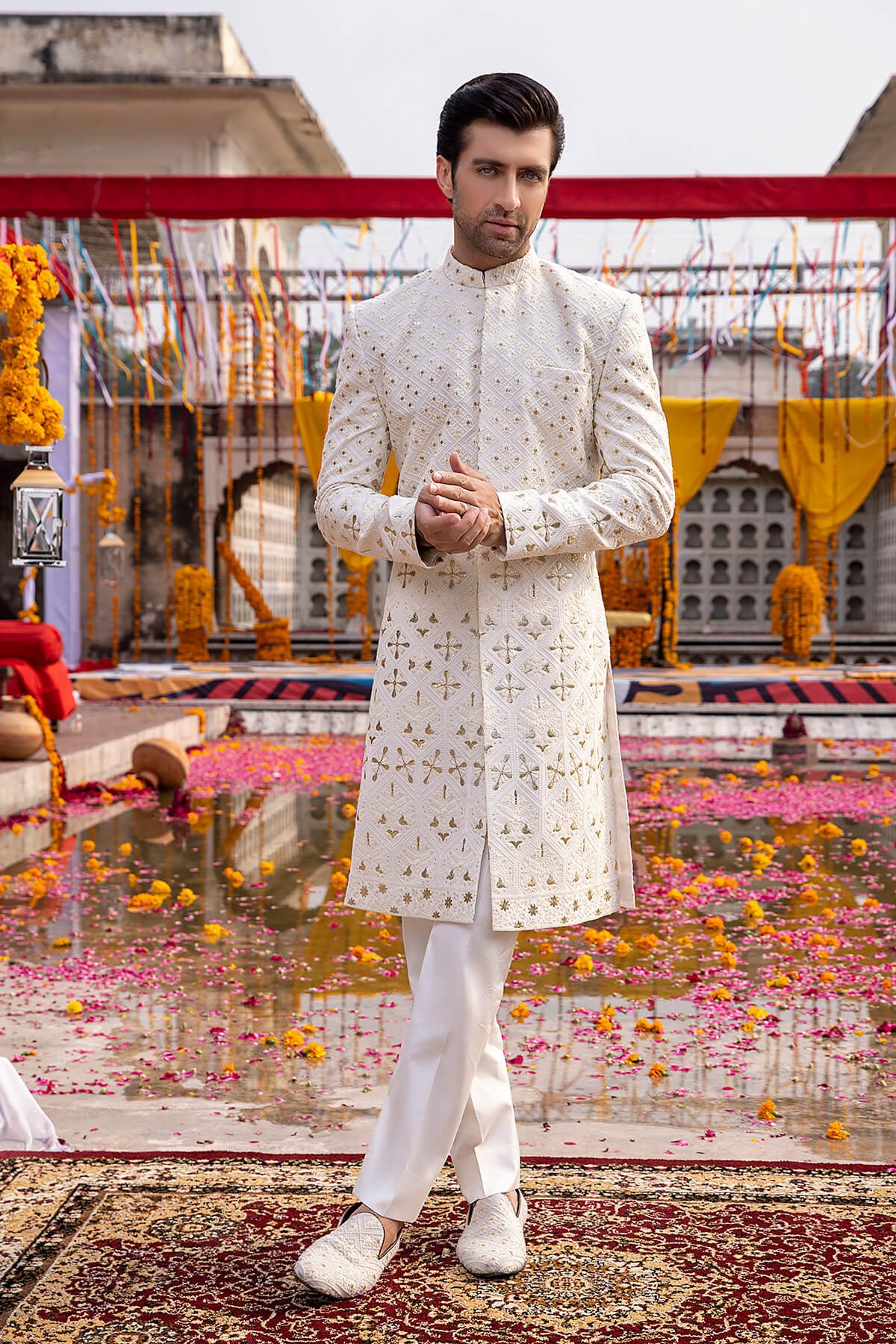Pakistani Menswear | Mina Kashif | Sherwani D-22