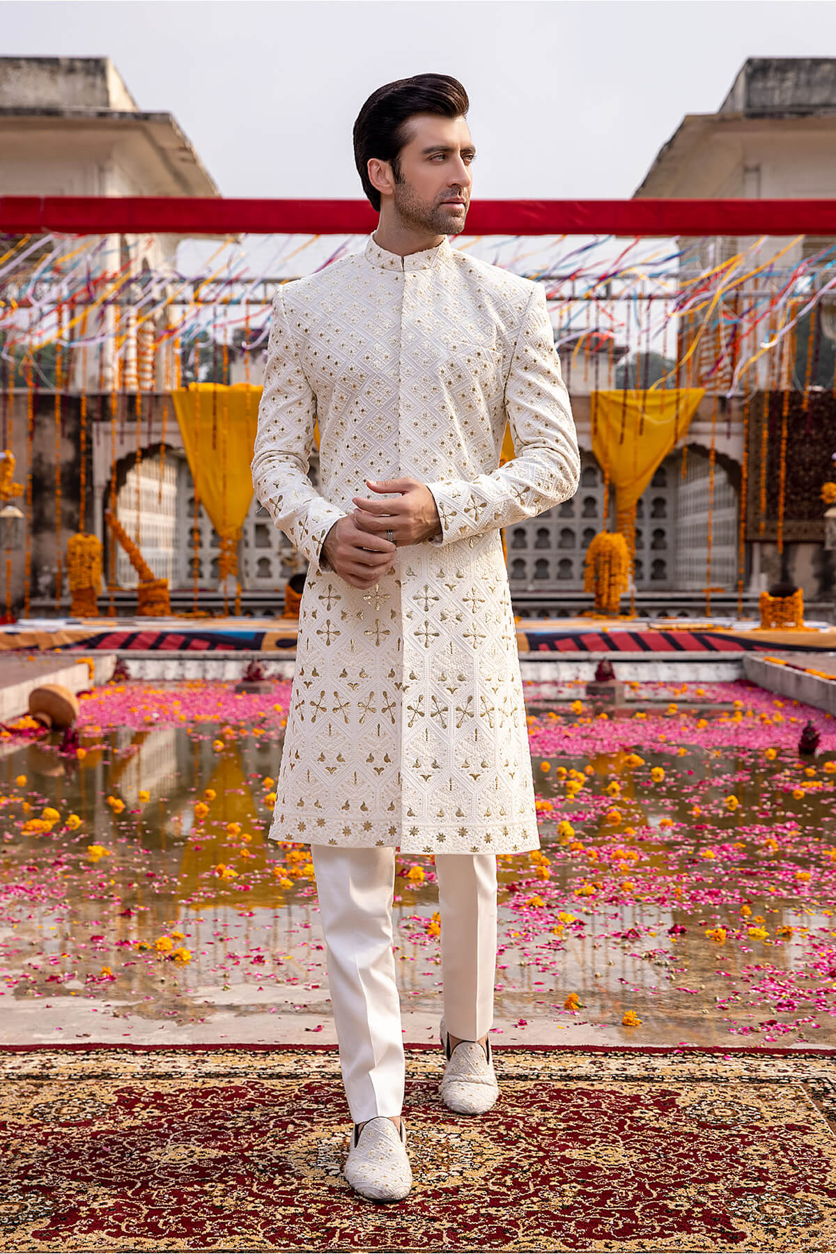 Pakistani Menswear | Mina Kashif | Sherwani D-22
