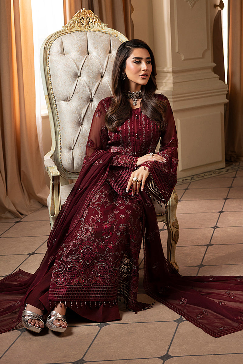 Lavish Premium | Ashnae Formals | Burgundy Veil