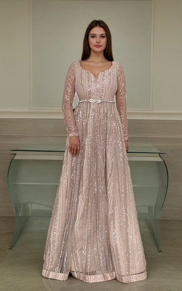 Threads and Motifs | Formal Dresses 25 | Net Embroidered Maxi