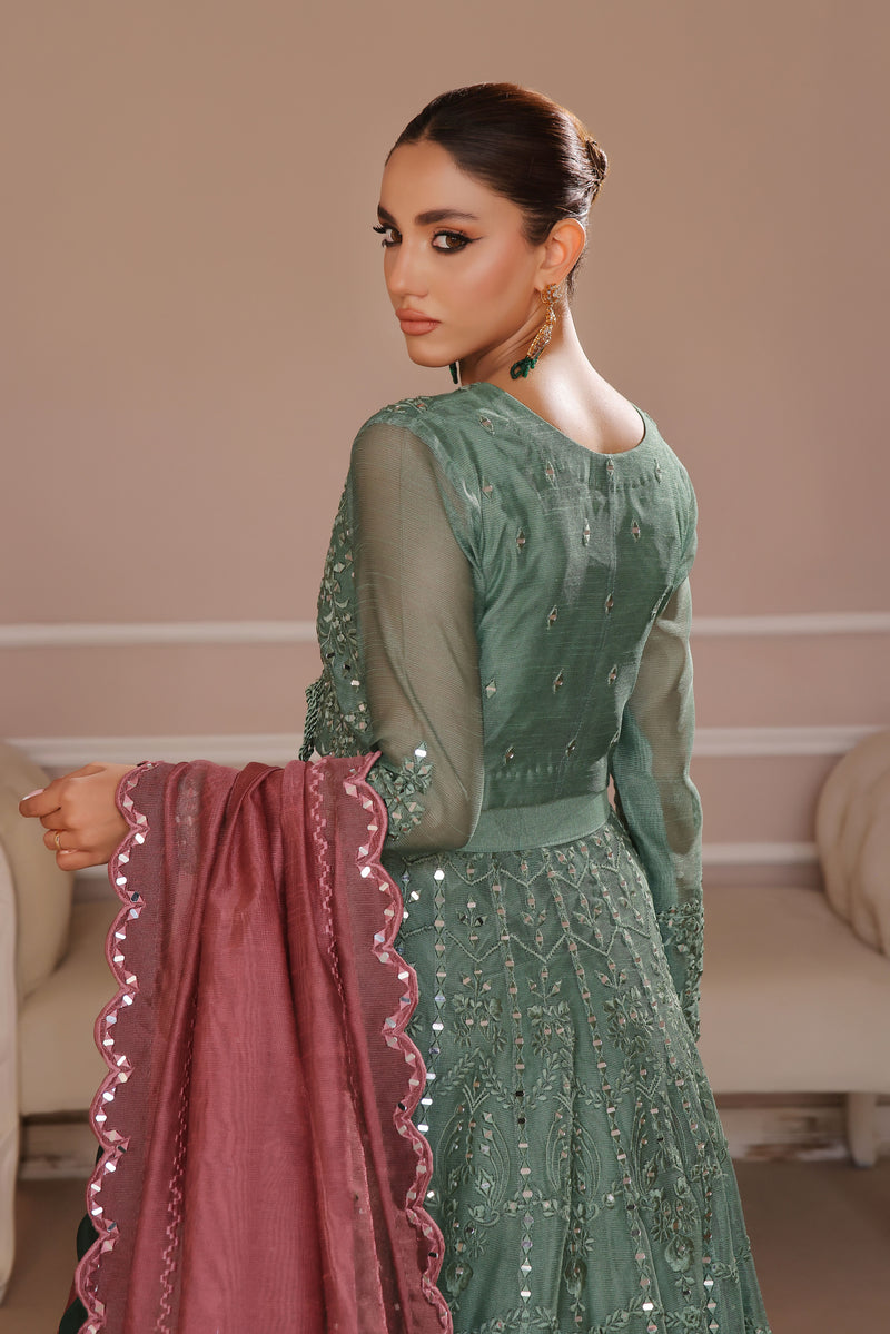 Wahaj M Khan | Banno Formals | GREEN LAVENDER BANO2 LC