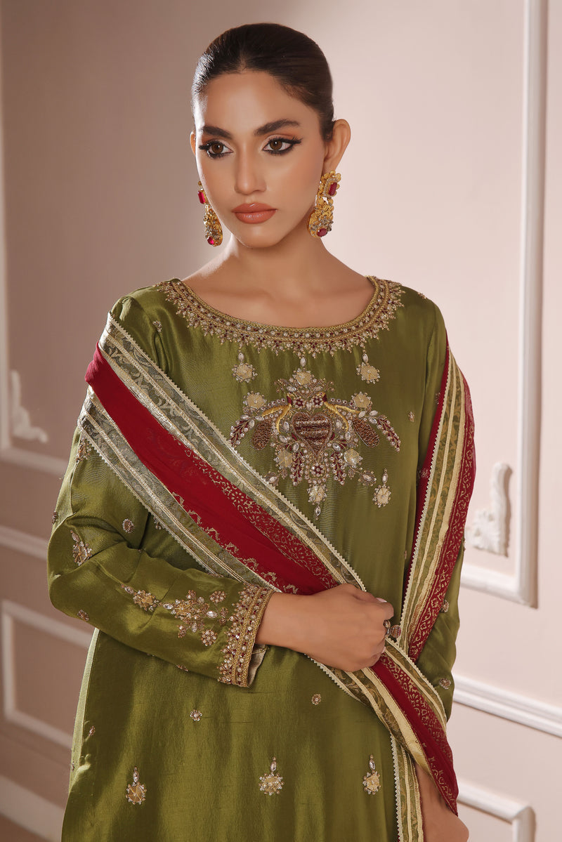 Wahaj M Khan | Banno Formals | DHANI MAROON BANO2 PALLAZZO SET