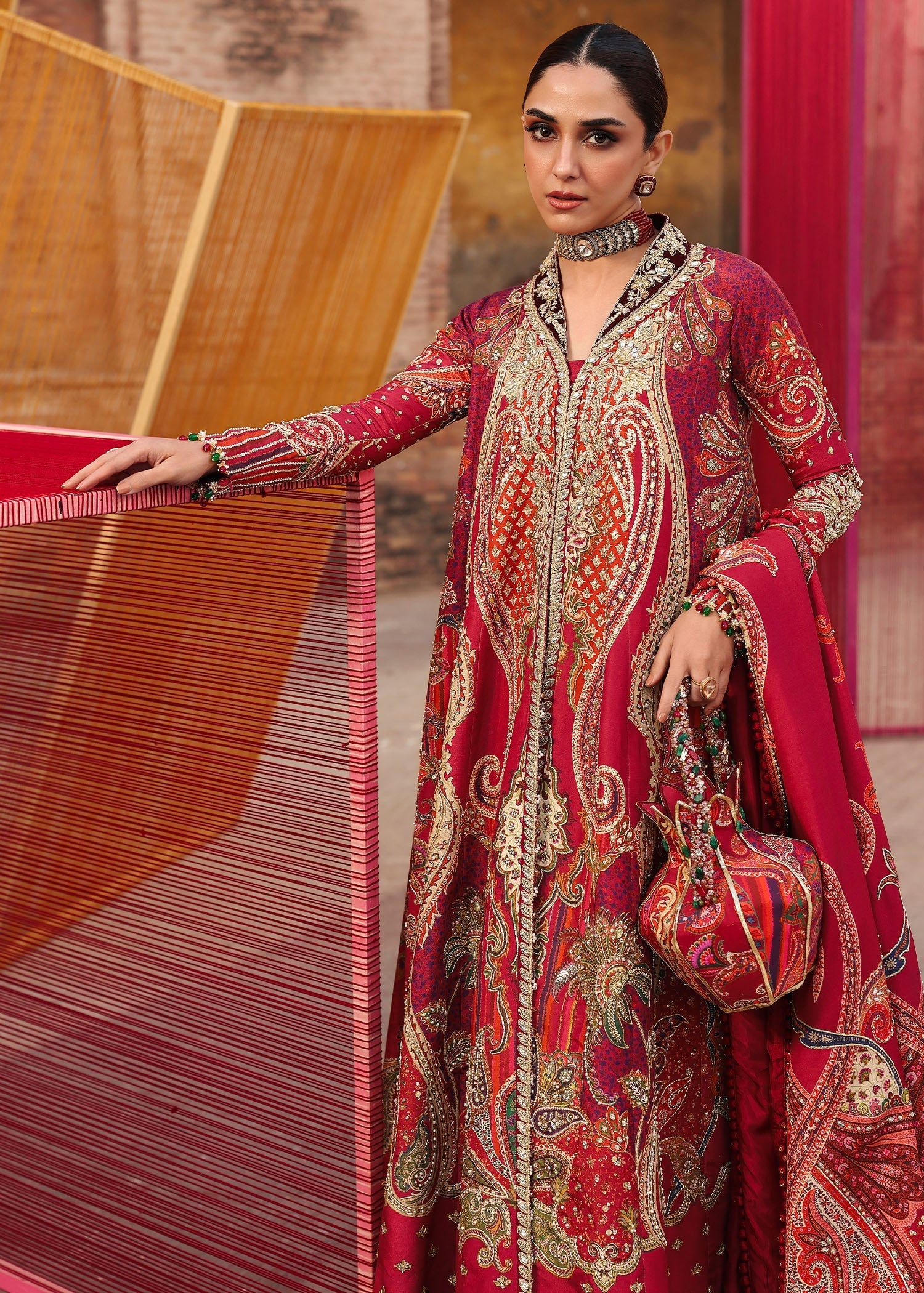 Crimson | Jhilmil Wedding Formals | DAMINI