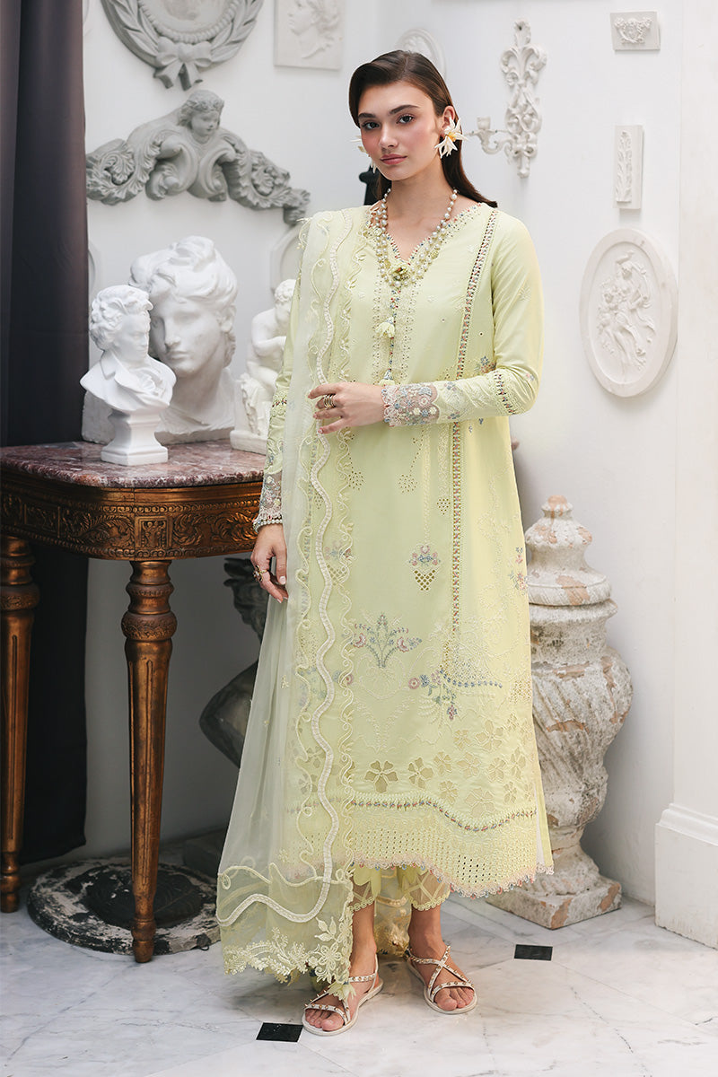 Qalamkar | Q Line Lawn Drop | RP-13 MOONSTONE