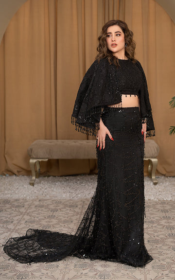Threads and Motifs | Formal Dresses 25 | Embroidered Blouse With Embroidered Skirt And Embroidered Cape