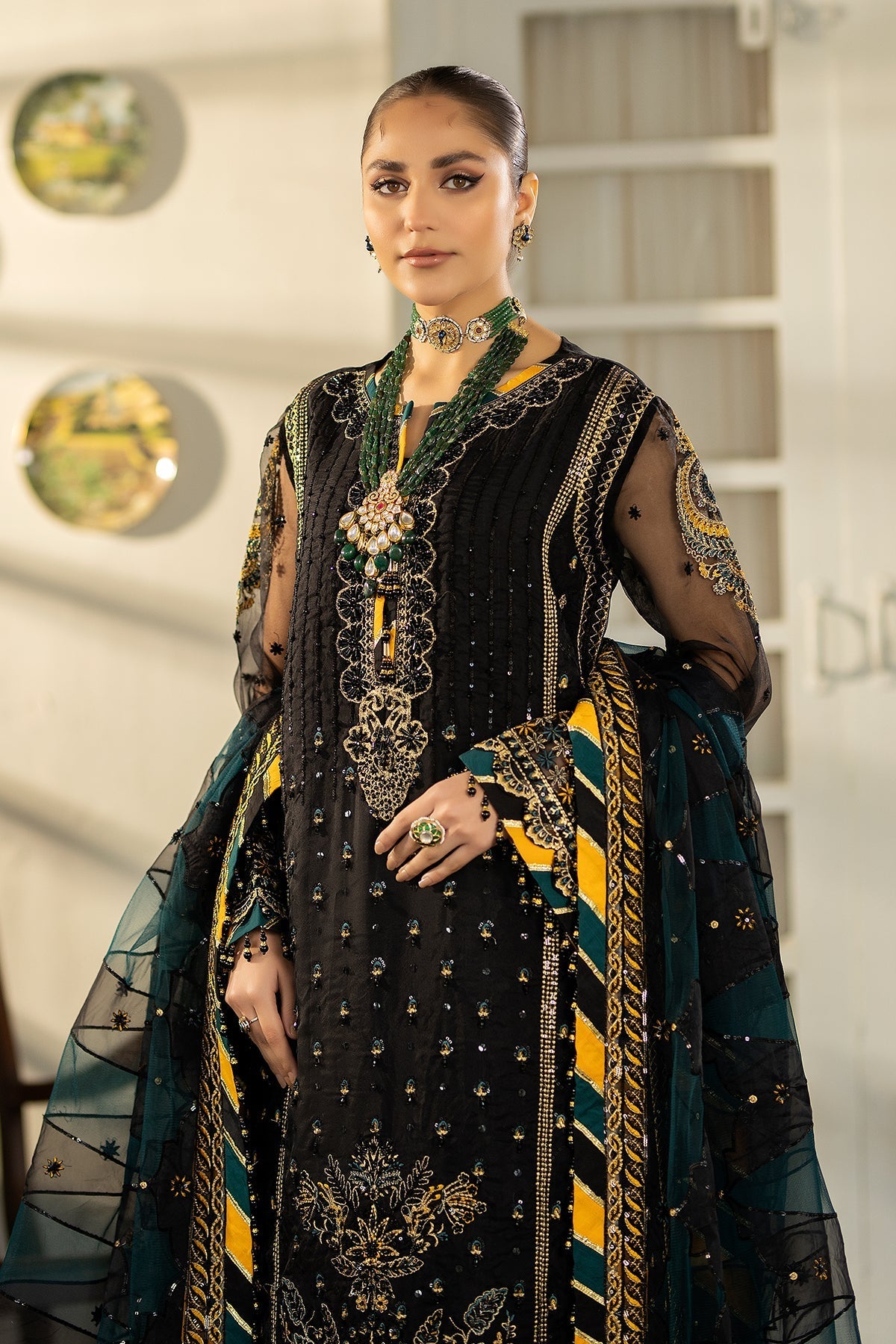 Raeesa Premium | Dehleez Formals | DL-1023 Rang -E-Vasl
