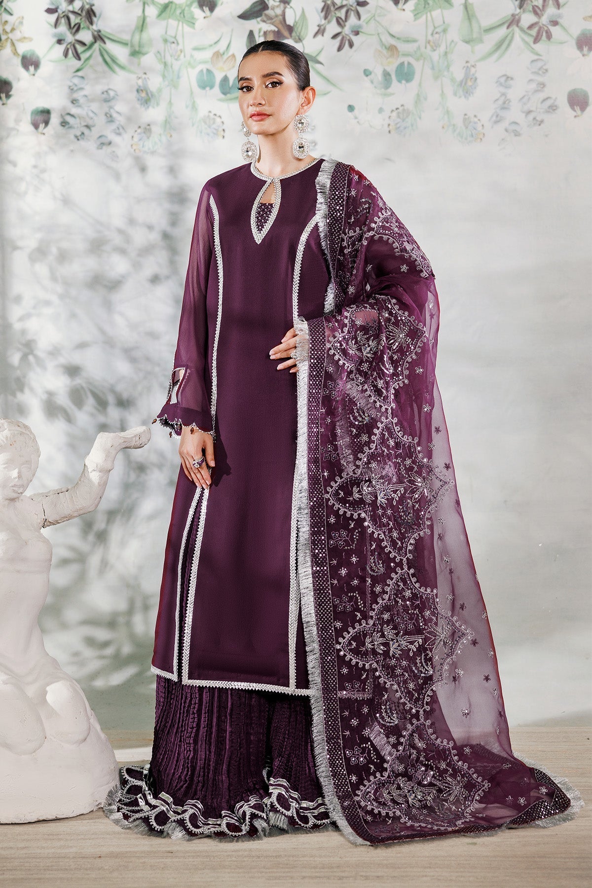 Alizeh | Ready to wear | Purple Dress 3 piece - RTW1023