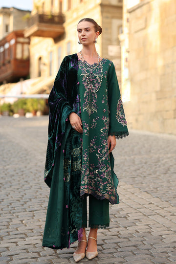 Rangrasiya | Carnation Luxury Shawl Edit | Matcha