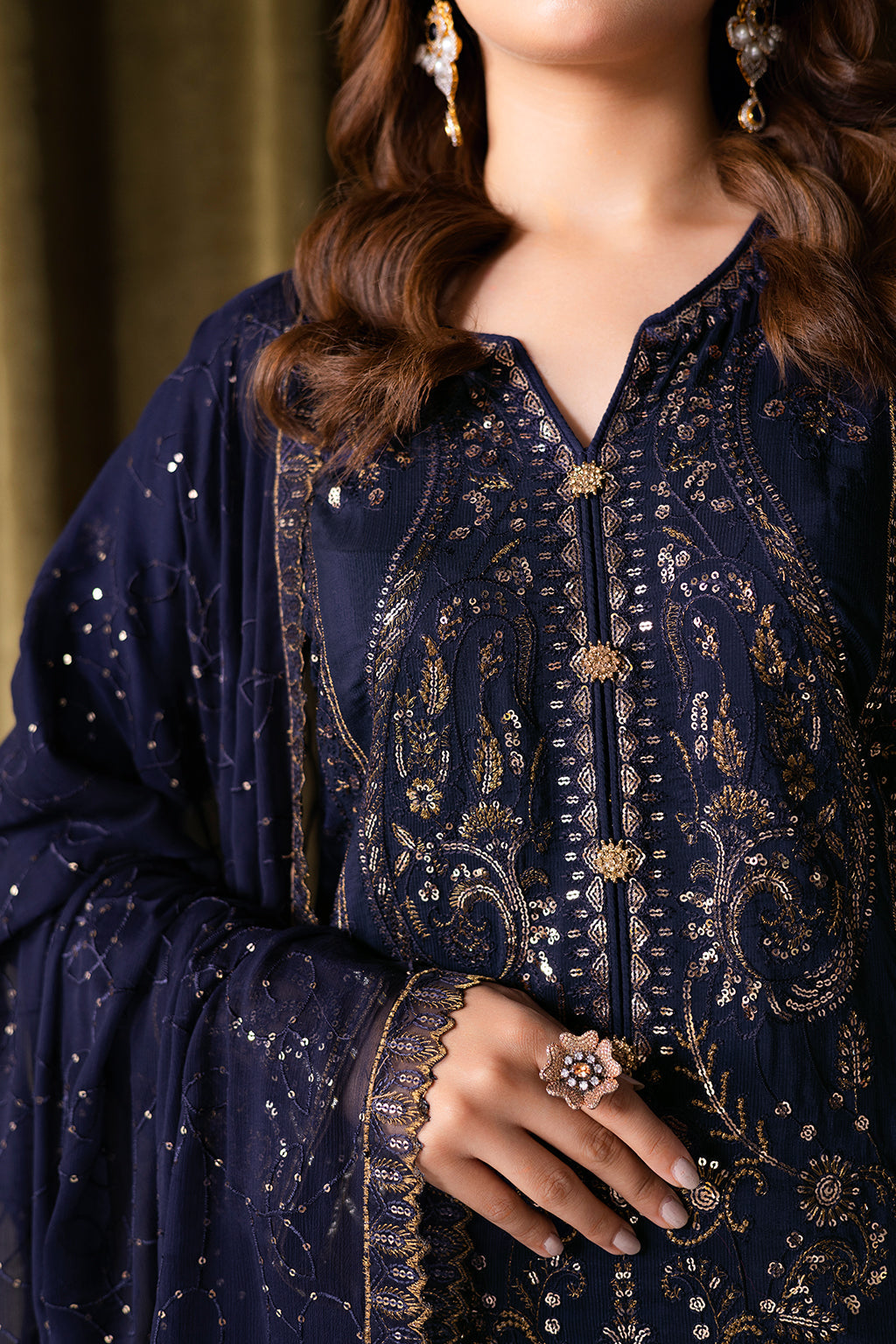 Ramsha | Aangan Luxury Raw silk | AA-103