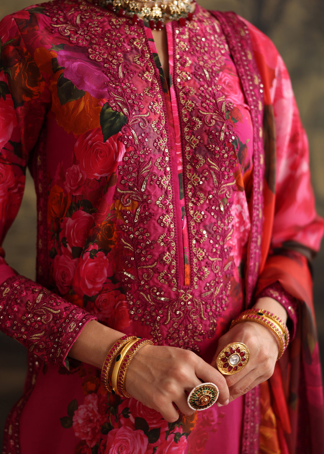 Humjoli | Rehana Luxury Collection | PINK ROSE