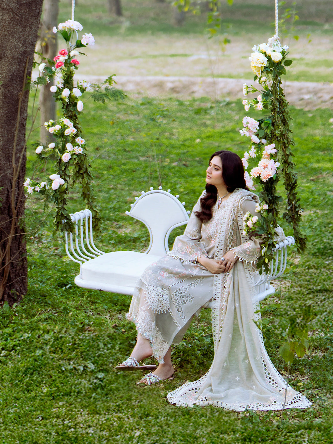 Bin Ilyas | Freesia Embroidered Lawn 25 | 104 - B