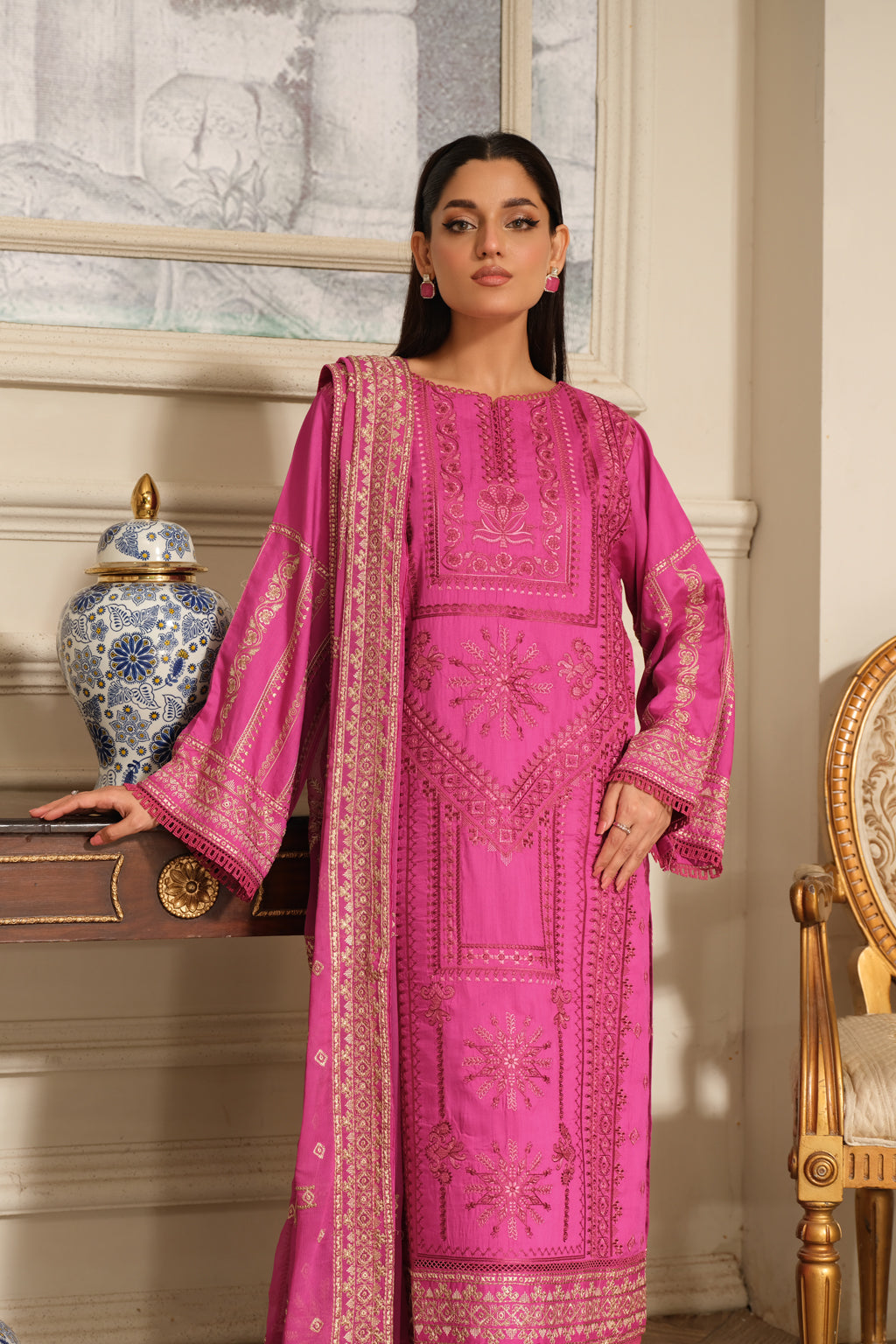 Johra | Silsila Embroidered Viscose | JH-255-SIL