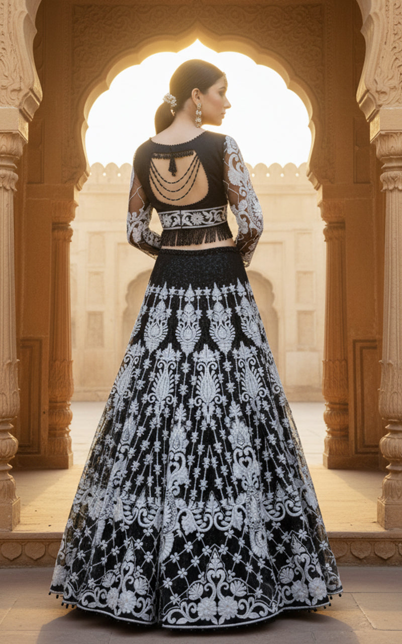 Threads and Motifs | Formal Outfits | Blouse With Lehenga