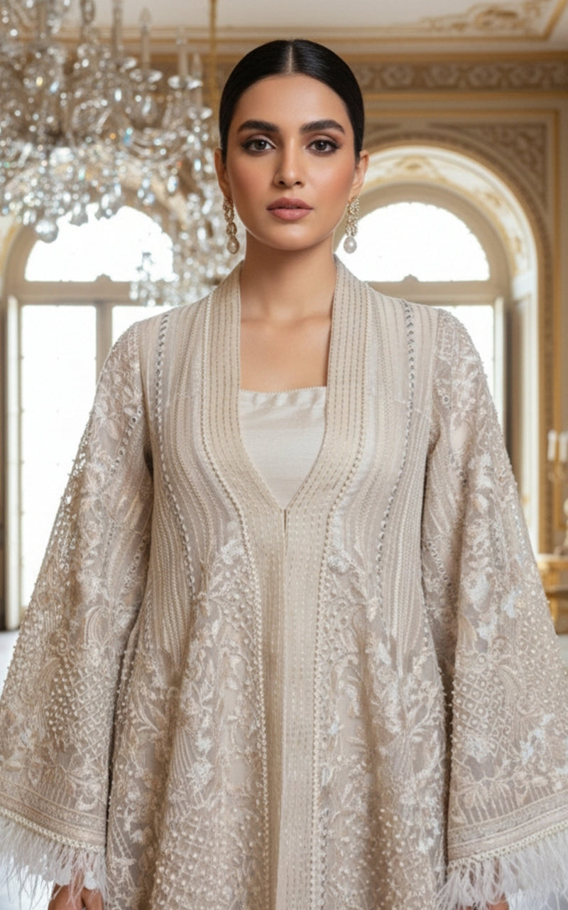 Threads and Motifs | Formal Dresses 25 | Organza Embroidered Jacket