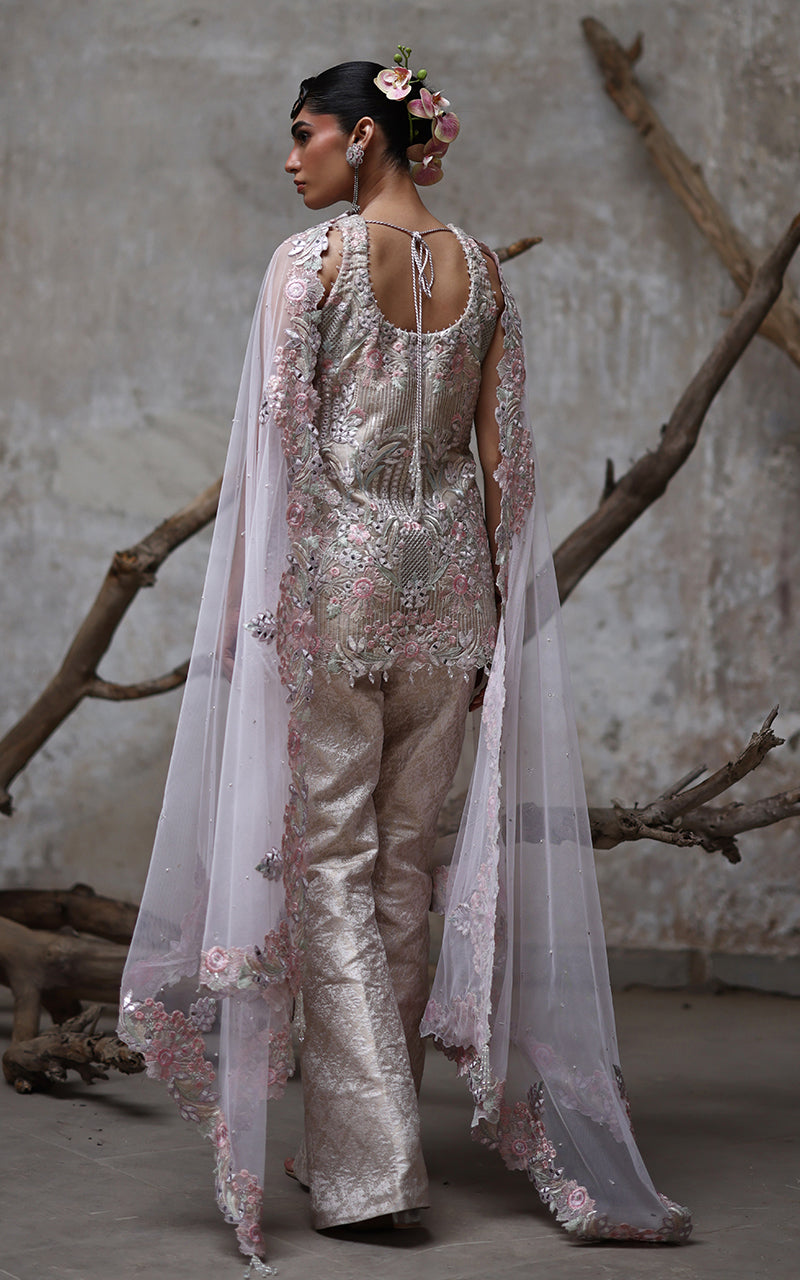 Threads and Motifs | Formal Dresses 25 | Organza Embroidered Shirt