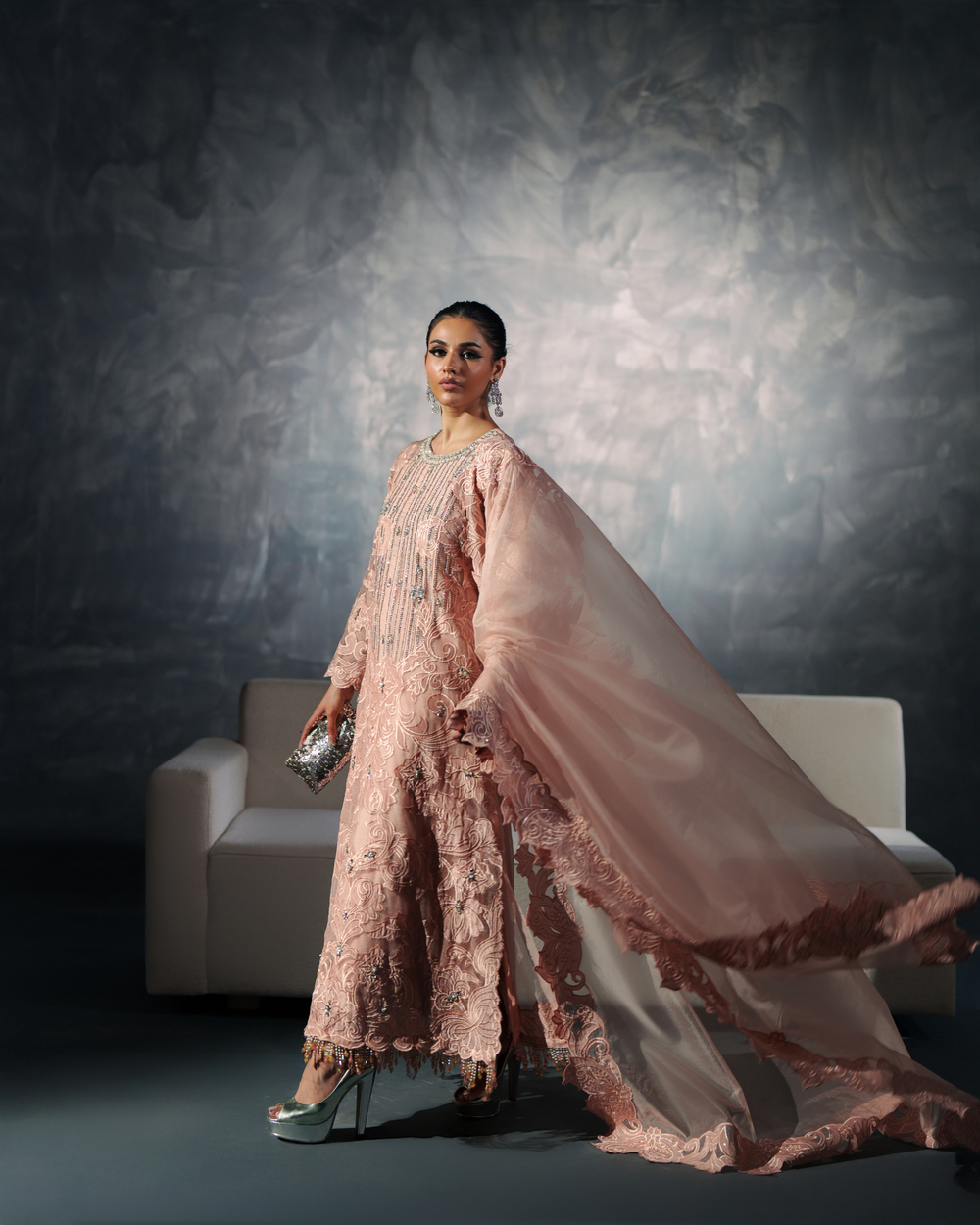 Vasal | Zyra Luxe Pret 26 | Peach Charm