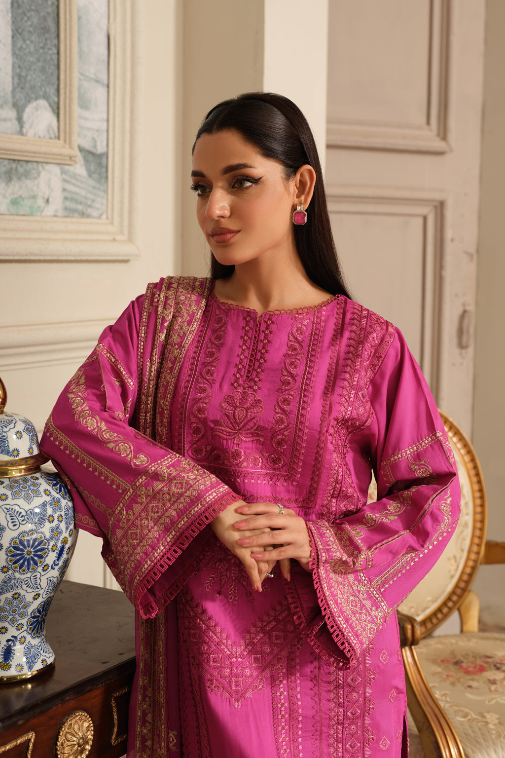 Johra | Silsila Embroidered Viscose | JH-255-SIL