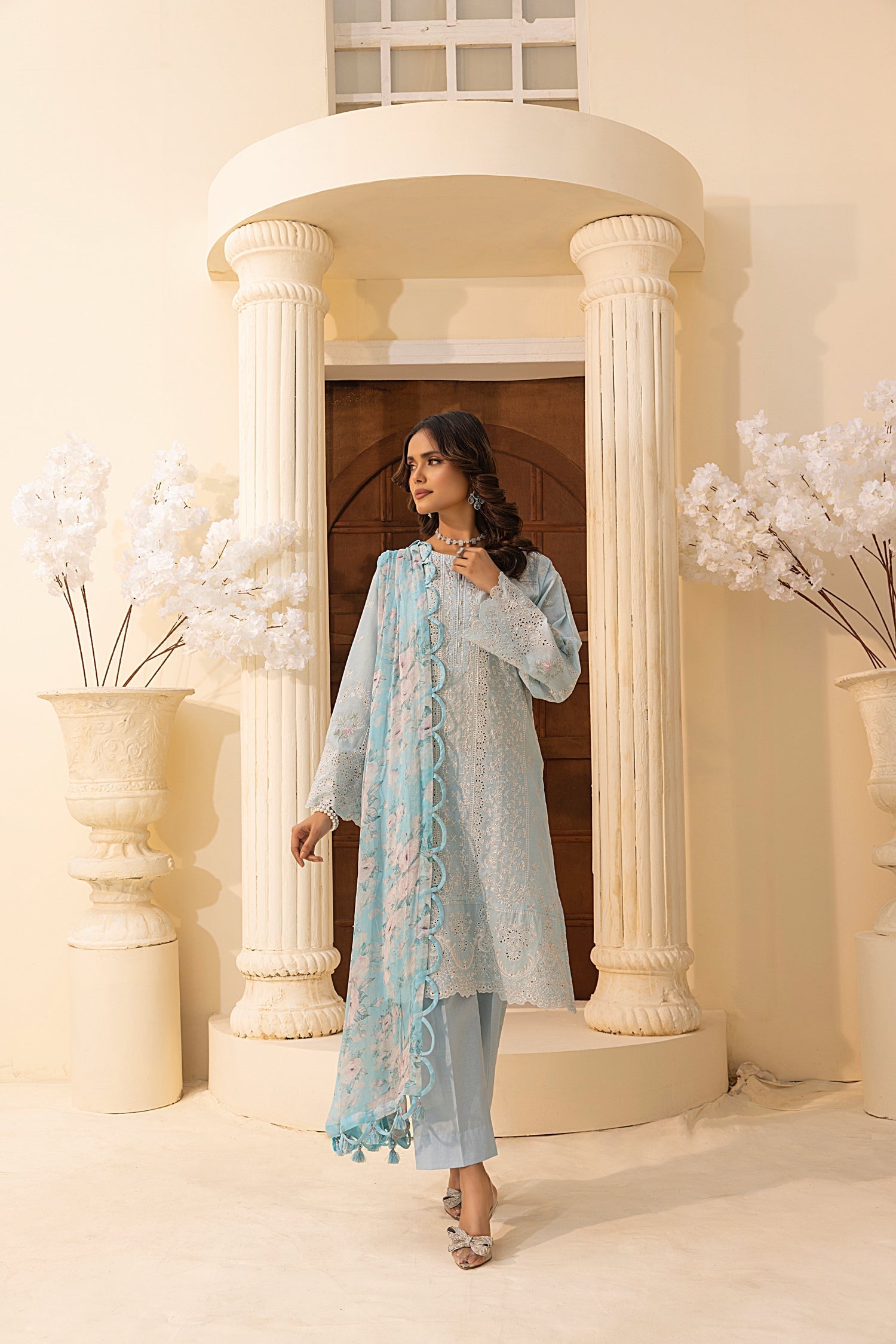 LSM | Embroidered and Printed Lawn | LG-IZ-0200
