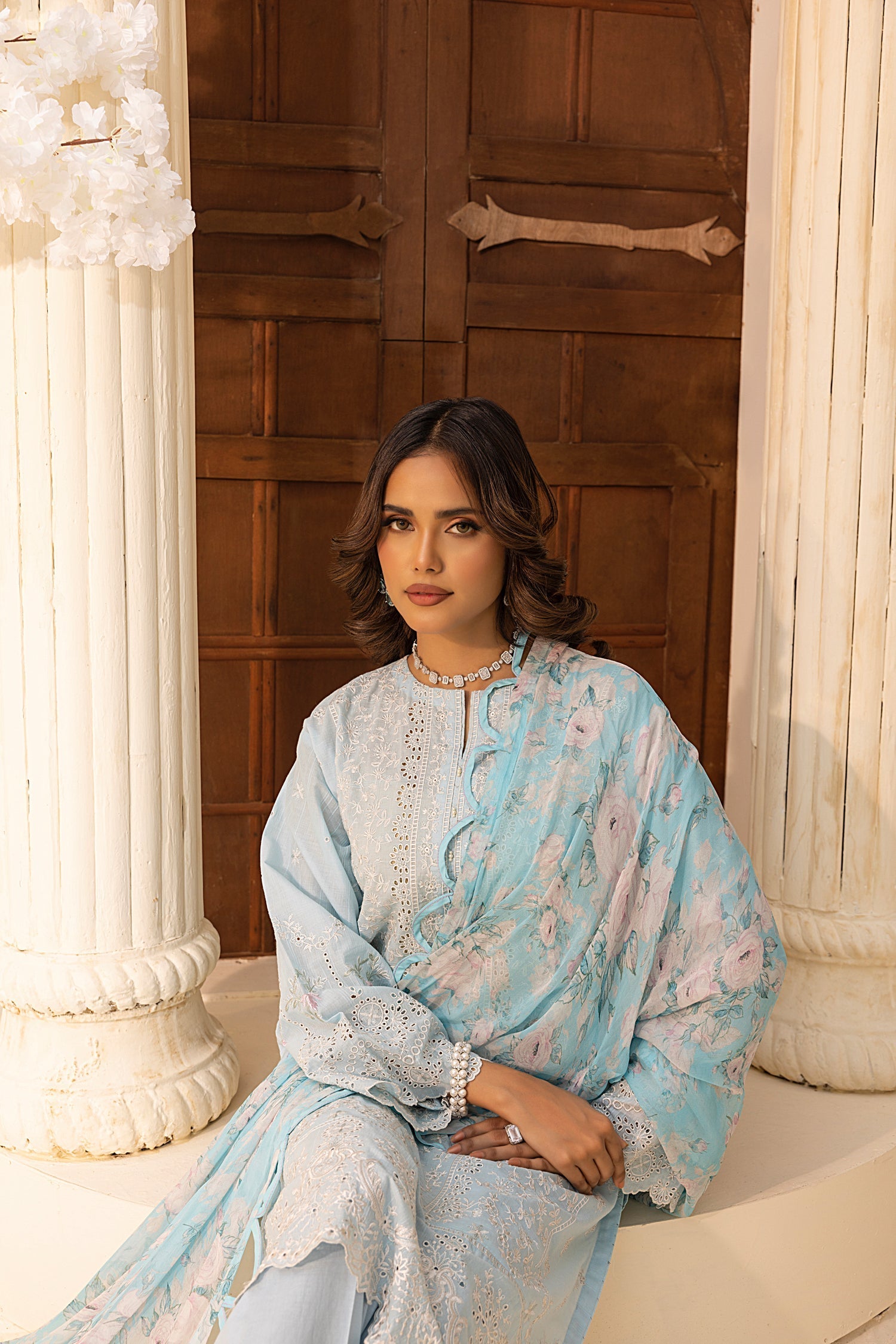 LSM | Embroidered and Printed Lawn | LG-IZ-0200
