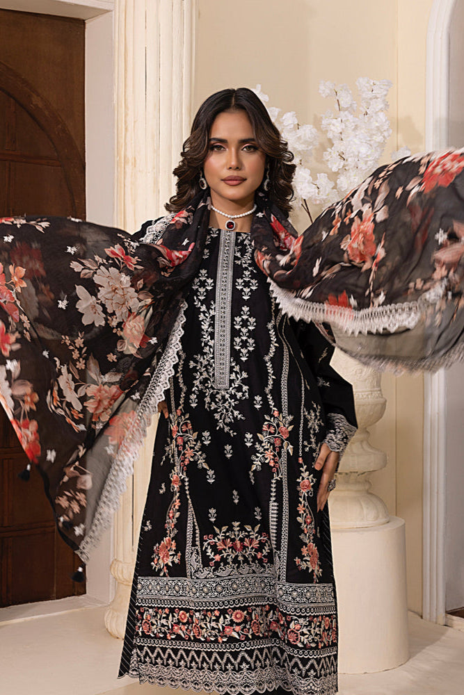 LSM | Embroidered and Printed Lawn | LG-RL-0059
