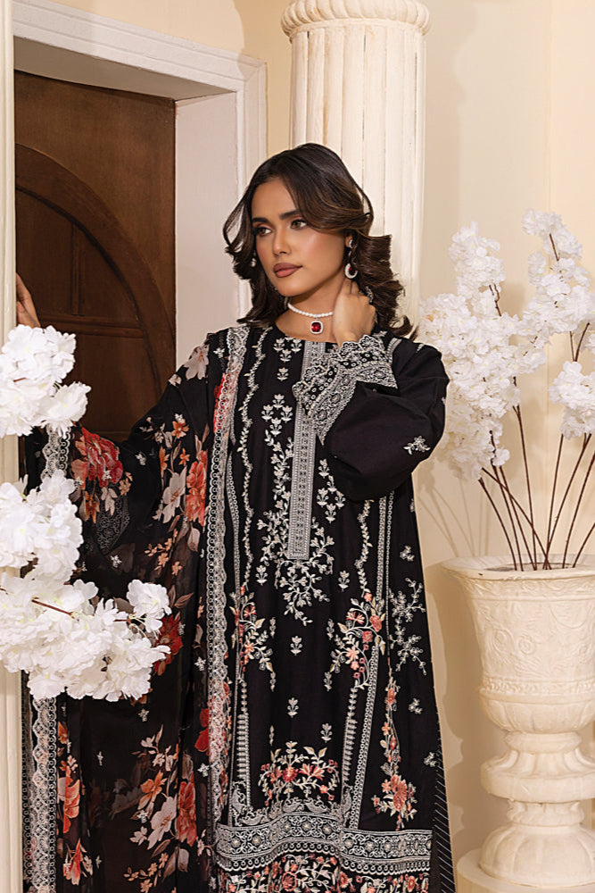 LSM | Embroidered and Printed Lawn | LG-RL-0059