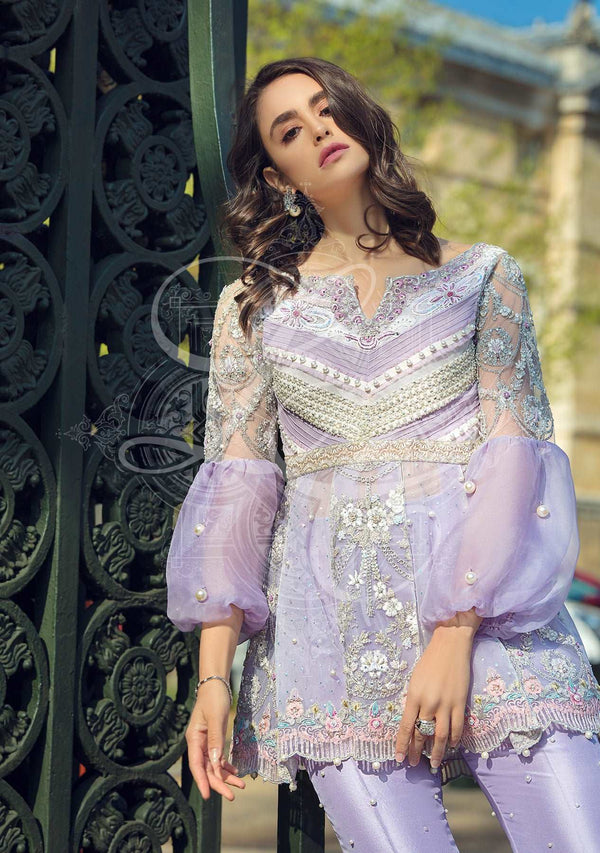 Layla Chatoor | Luxury Pret | Top With Bootcut Pants