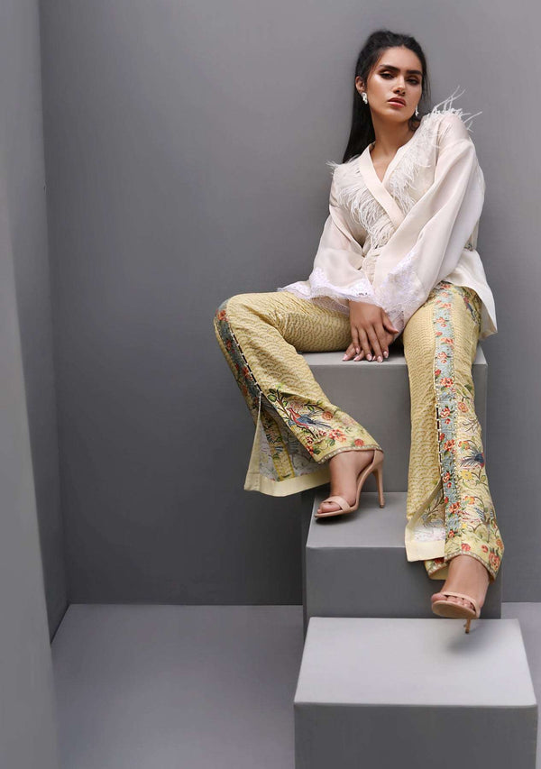 Layla Chatoor | Luxury Pret | Satin Wrap Pantstop