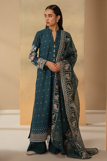 Cross Stitch | Mahiri Embroidered Lawn 24 | MIDNIGHT BLOOM