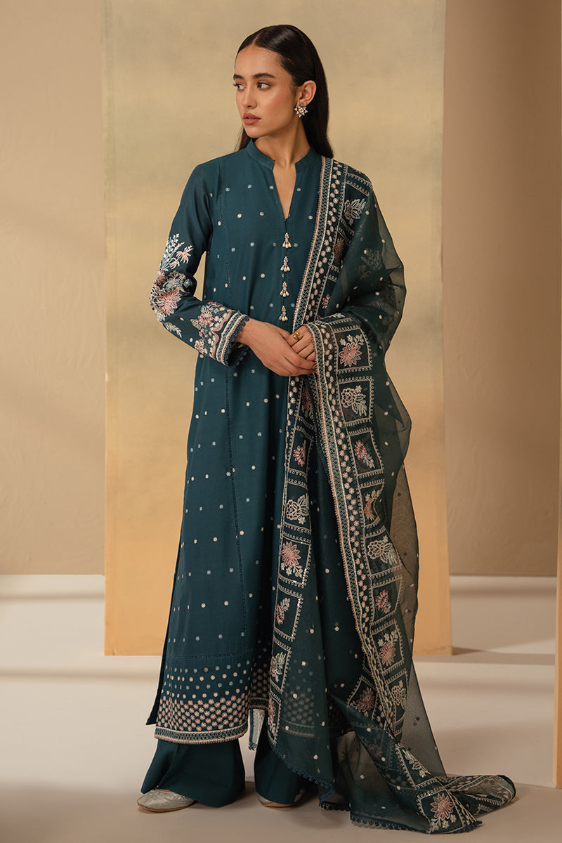 Cross Stitch | Mahiri Embroidered Lawn 24 | MIDNIGHT BLOOM