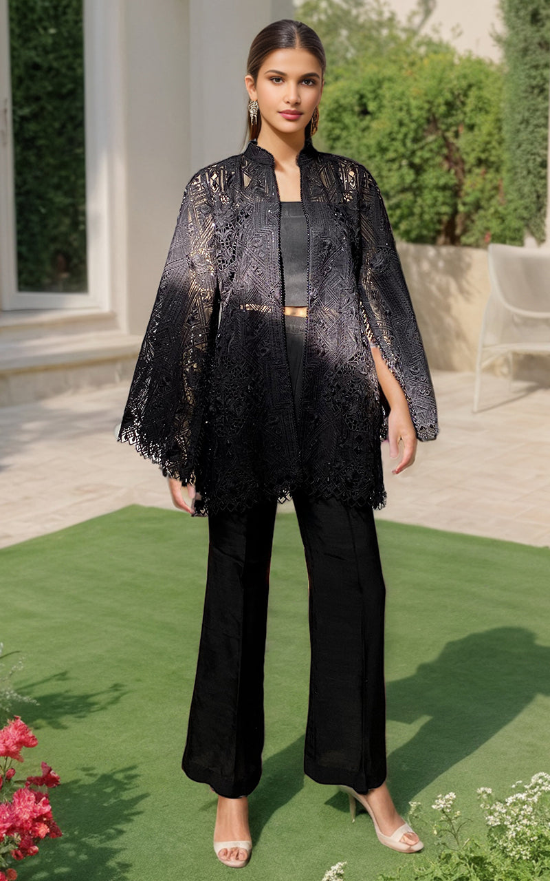 Threads and Motifs | Formal Dresses 25 | Organza Embroidered Jacket