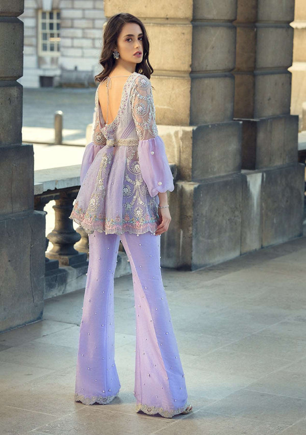 Layla Chatoor | Luxury Pret | Top With Bootcut Pants