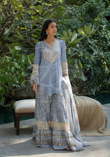 Layla Chatoor | Luxury Pret | Periwinkle Tunic