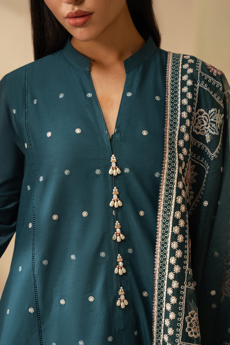 Cross Stitch | Mahiri Embroidered Lawn 24 | MIDNIGHT BLOOM