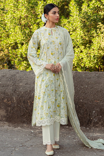 Cross Stitch | Premium Lawn 24 | LIME PRIMROSE