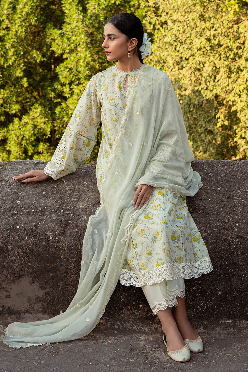 Cross Stitch | Premium Lawn 24 | LIME PRIMROSE