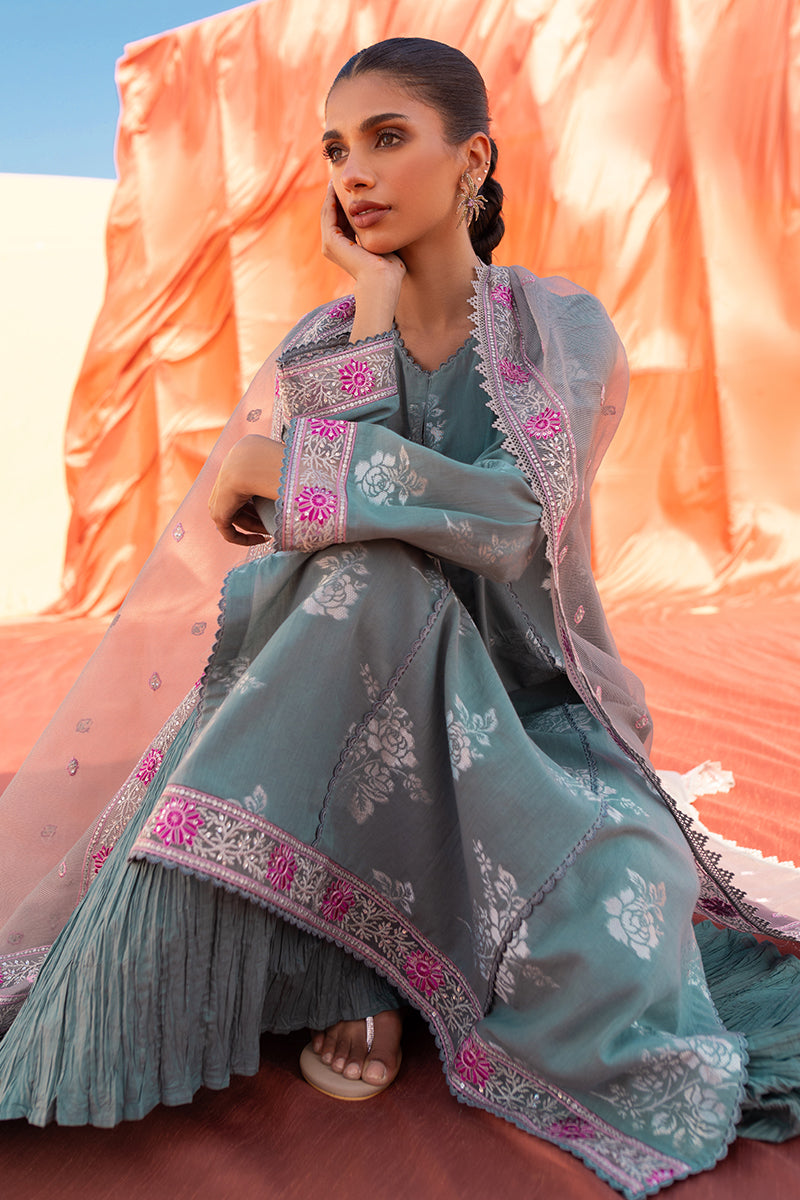 Cross Stitch | Eid Lawn 24 | SILVER SHINE