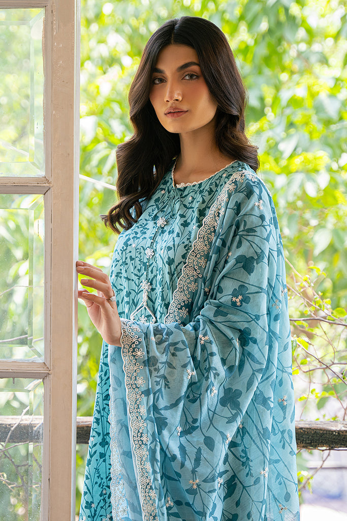 Cross Stitch | Mahiri Embroidered Lawn 24 | MINTY MEADOW