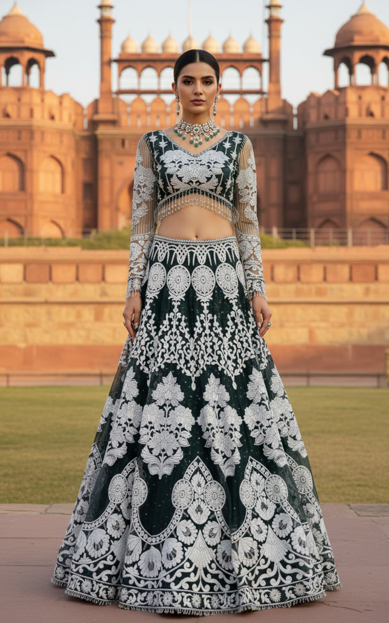 Threads and Motifs | Formal Outfits | Blouse With Lehenga