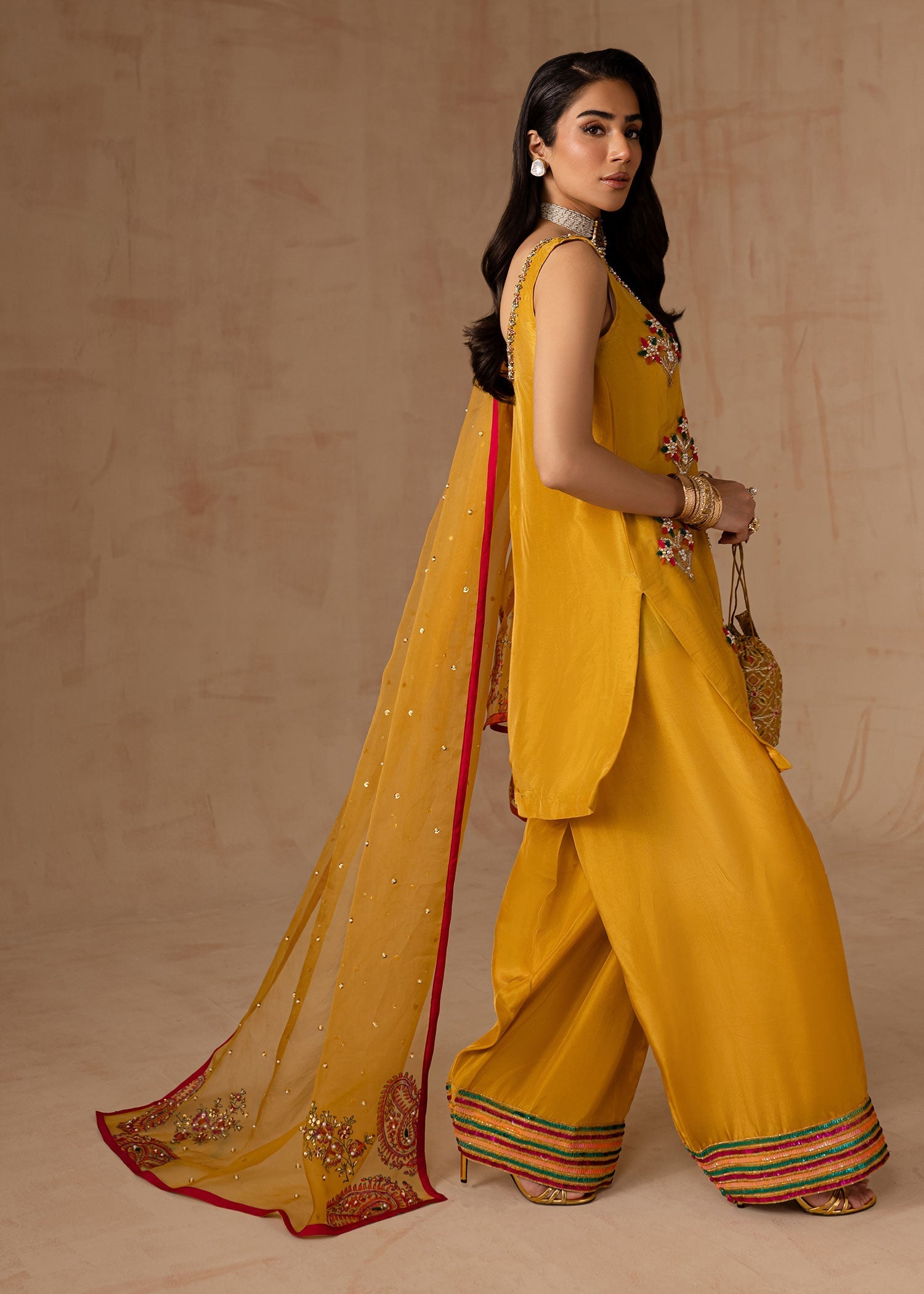 Maria Osama Khan | Noir Bliss Luxury Formals | Marigold Muse