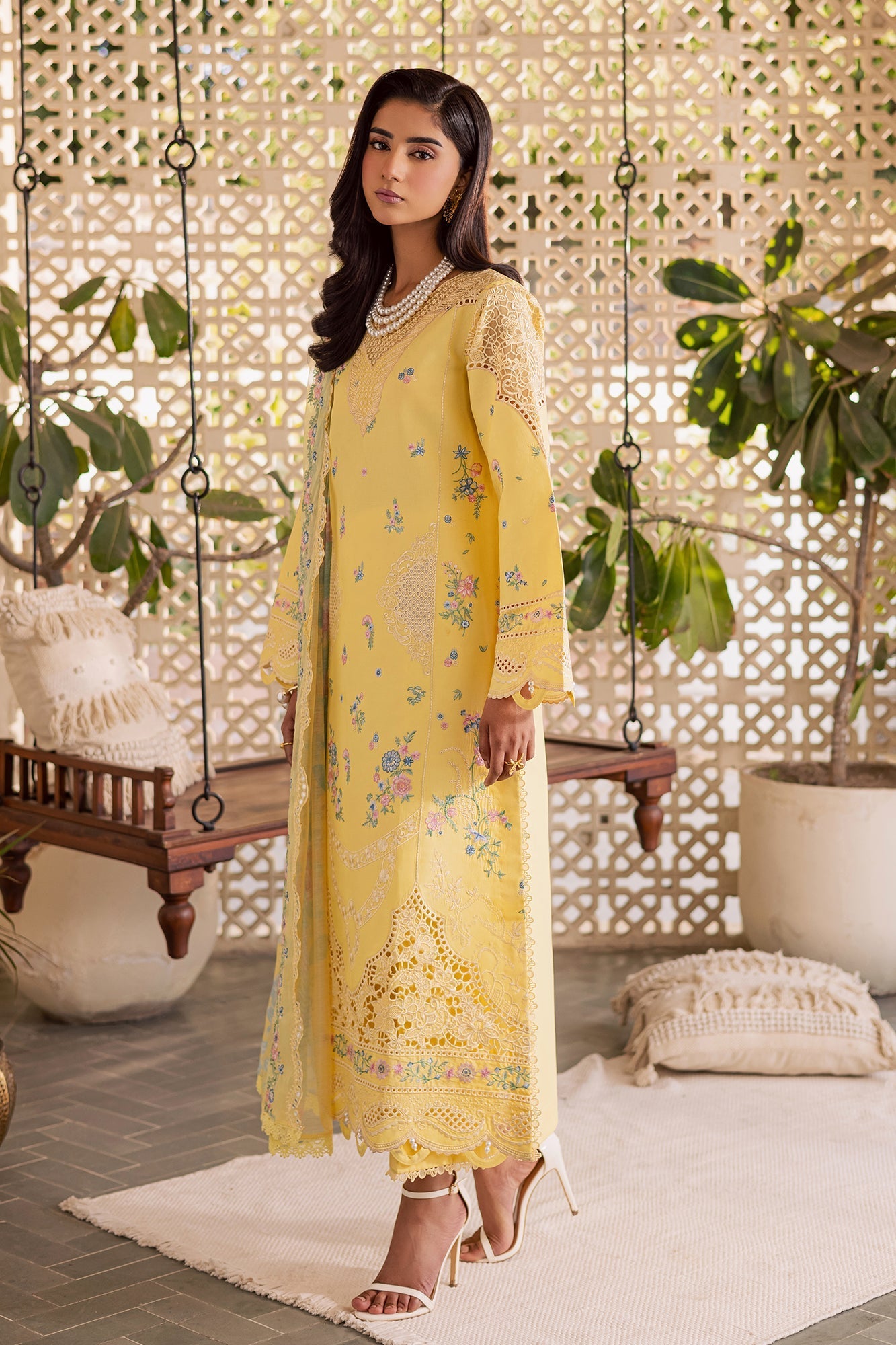 Rajbari | Selene Premium Festive Lawn | Ayzel