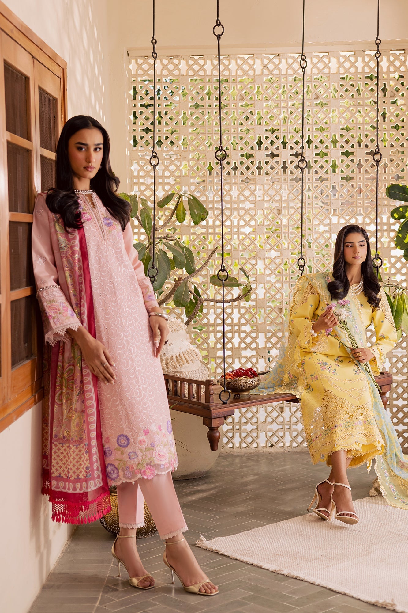 Rajbari | Selene Premium Festive Lawn | Noore