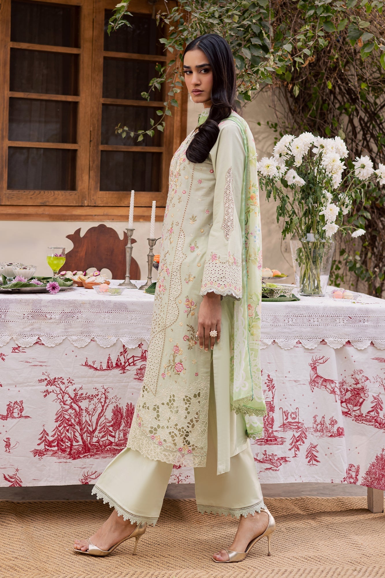 Rajbari | Selene Premium Festive Lawn | Elina