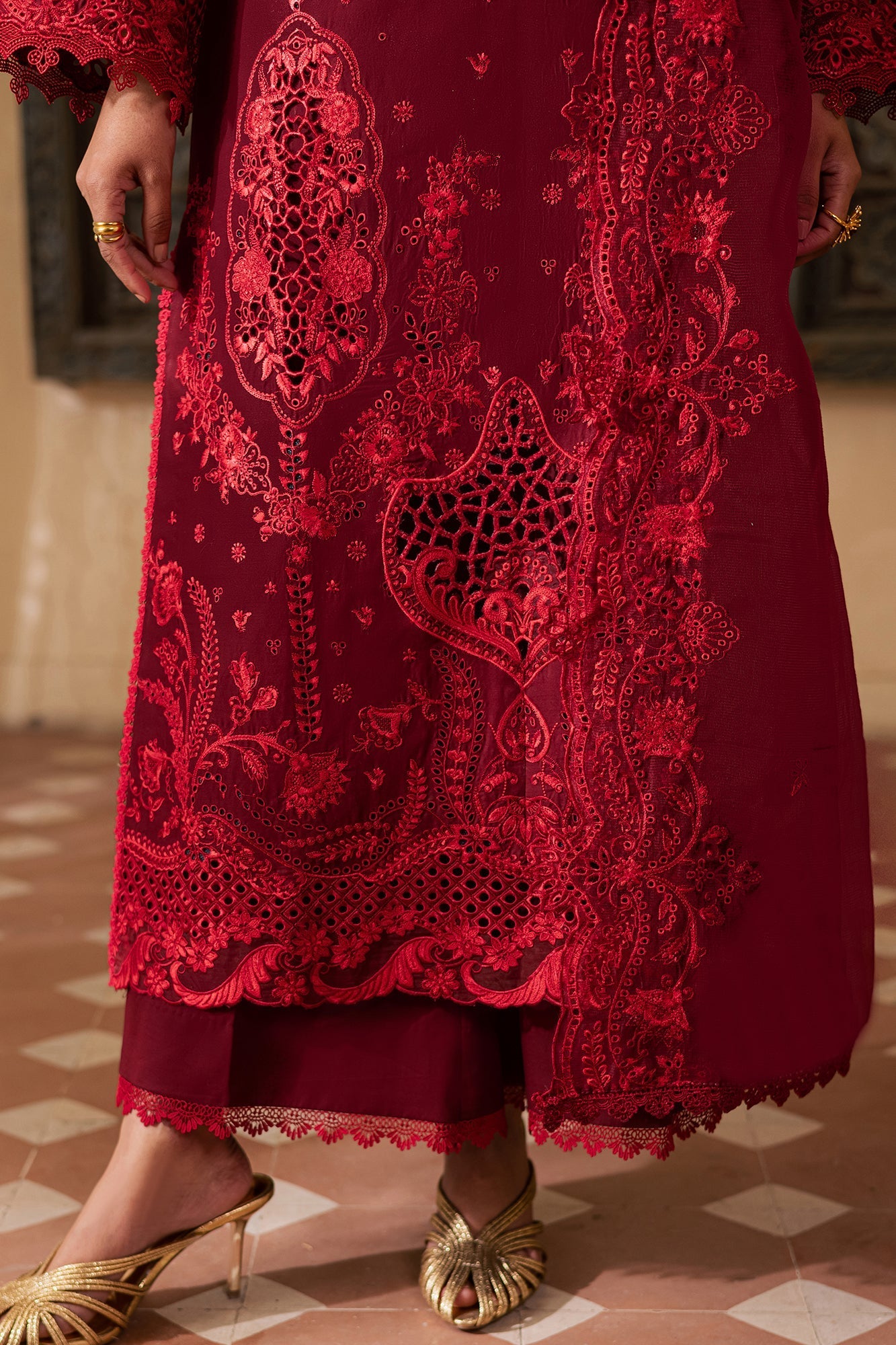 Rajbari | Selene Premium Festive Lawn | Nyra