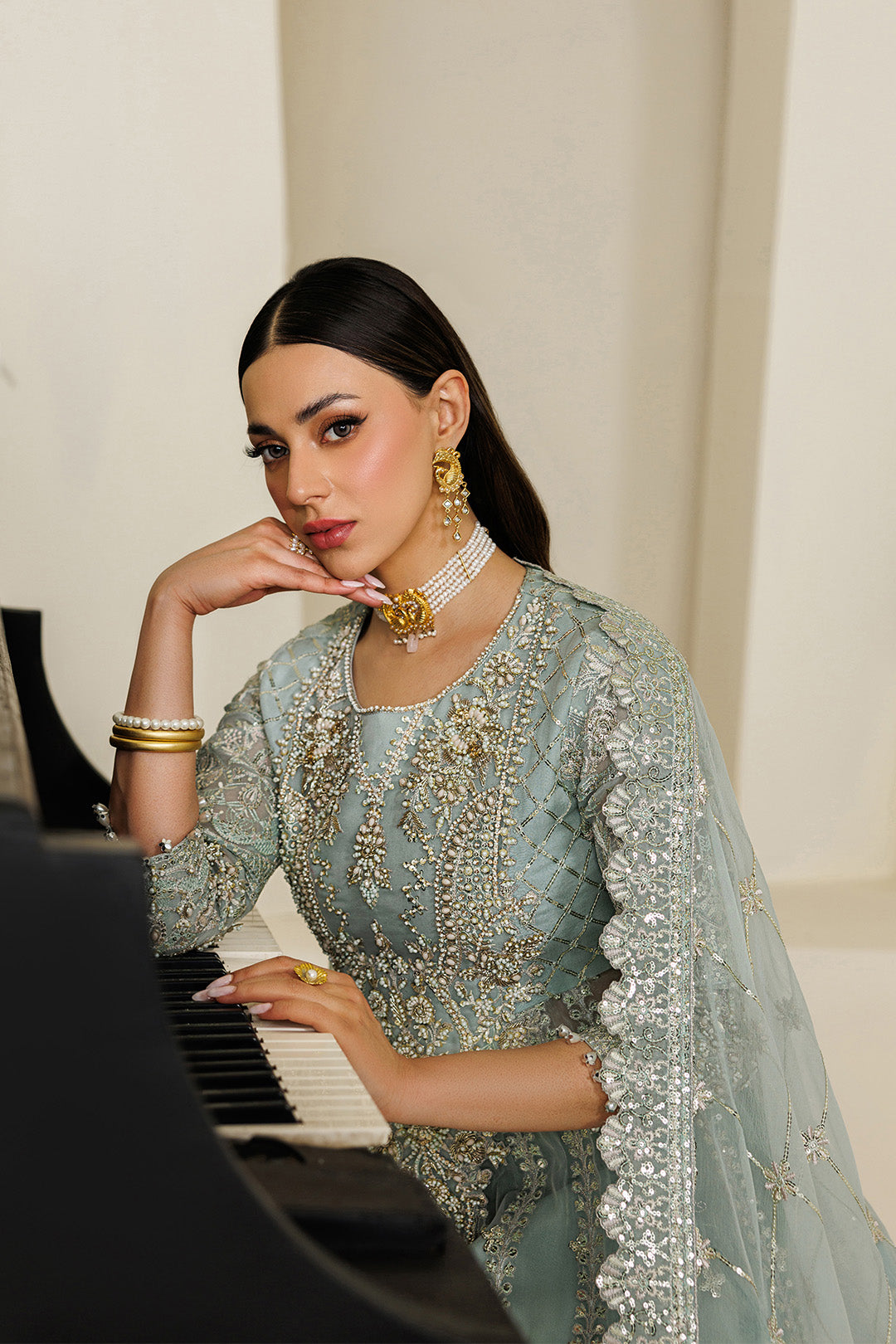 Alizeh | Aymal Luxury Bamber Chiffon | AF-BHM-4070-Sinoor
