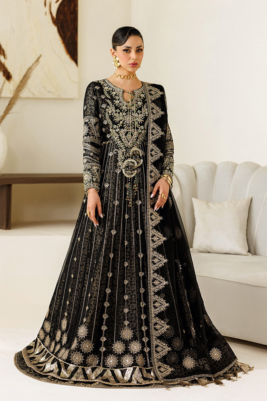 Alizeh | Aymal Luxury Bamber Chiffon | AF-BHM-4073-Blanc
